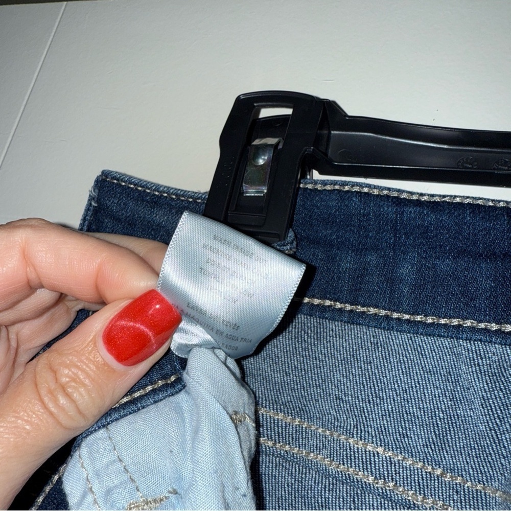 Jelly Beans Indigo Wide Leg Jeans - Picture 8 of 9